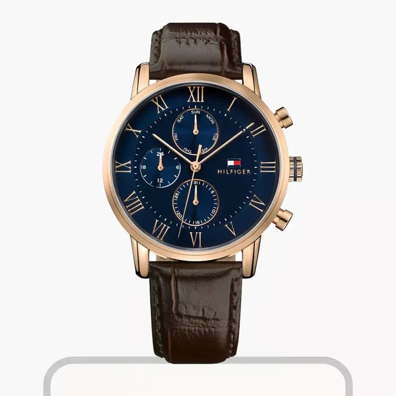 Tommy Hilfiger Kane Chronograph Leather Men's Watch- 1791399